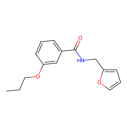 N-(2-furylmethyl)-3-propoxybenzamide structure