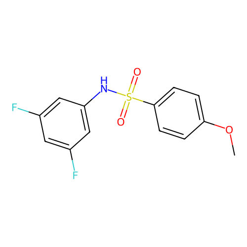 N-(3,5-difluorophenyl)-4-methoxybenzenesulfonamide structure