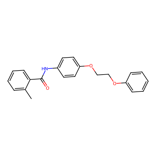 2-methyl-N-[4-(2-phenoxyethoxy)phenyl]benzamide structure