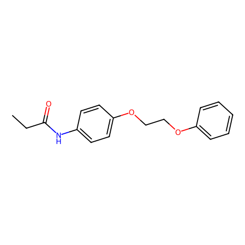 N-[4-(2-phenoxyethoxy)phenyl]propanamide structure