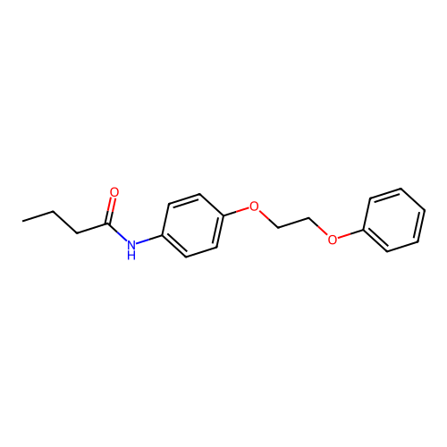 N-[4-(2-phenoxyethoxy)phenyl]butanamide structure