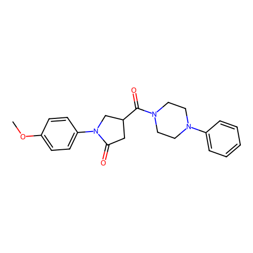 1-(4-Methoxyphenyl)-4-(4-phenylpiperazine-1-carbonyl)pyrrolidin-2-one structure