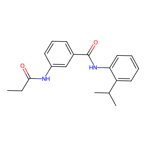 3-(propanoylamino)-N-(2-propan-2-ylphenyl)benzamide structure
