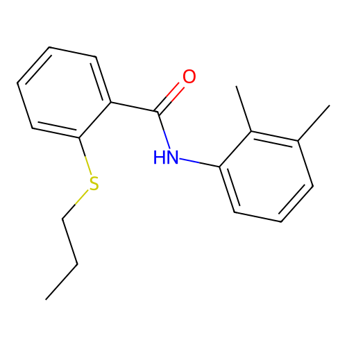 N-(2,3-dimethylphenyl)-2-(propylsulfanyl)benzamide structure