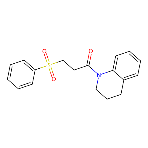 1-(3,4-dihydroquinolin-1(2H)-yl)-3-(phenylsulfonyl)propan-1-one structure