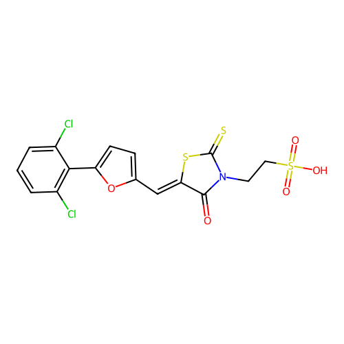CAS 881825-04-3 - C16H11Cl2NO5S3 structure