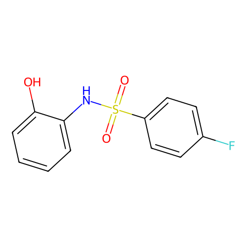 4-fluoro-N-(2-hydroxyphenyl)benzenesulfonamide structure