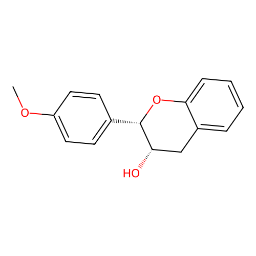 (2S,3S)-2-(4-methoxyphenyl)-3,4-dihydro-2H-chromen-3-ol structure
