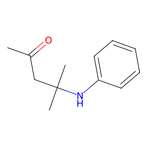 4-Anilino-4-methylpentan-2-one structure