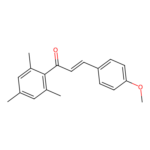 3-(4-Methoxyphenyl)-1-(2,4,6-trimethylphenyl)prop-2-en-1-one structure