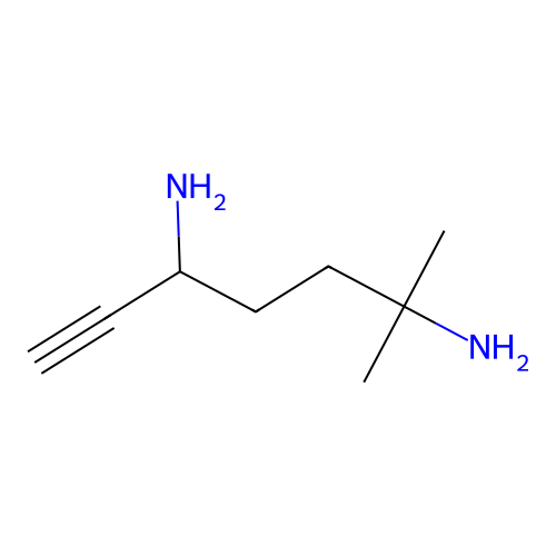 6-Heptyne-2,5-diamine, 2-methyl- structure