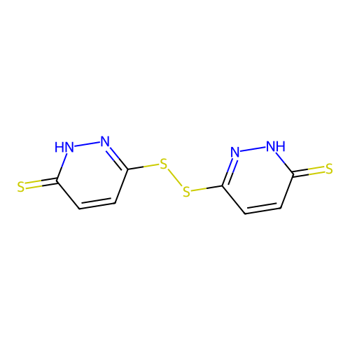 3-[(6-sulfanylidene-1H-pyridazin-3-yl)disulfanyl]-1H-pyridazine-6-thione structure