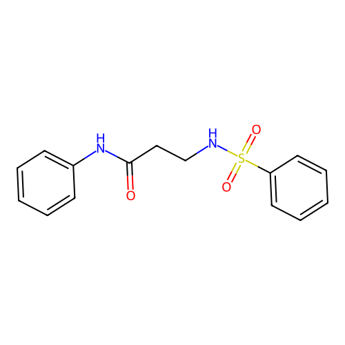 3-(benzenesulfonamido)-N-phenylpropanamide structure