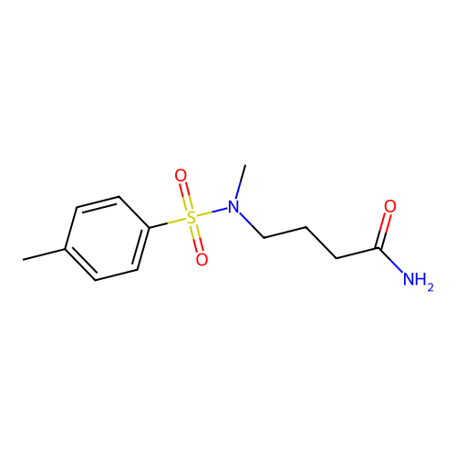4-{Methyl[(4-methylphenyl)sulfonyl]amino}butanamide structure