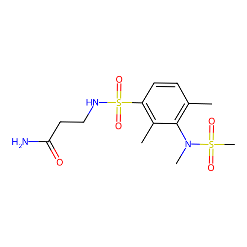3-[[2,4-Dimethyl-3-[methyl(methylsulfonyl)amino]phenyl]sulfonylamino]propanamide structure