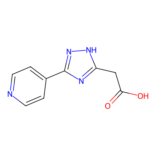2-(3-(pyridin-4-yl)-1H-1,2,4-triazol-5-yl)acetic acid structure