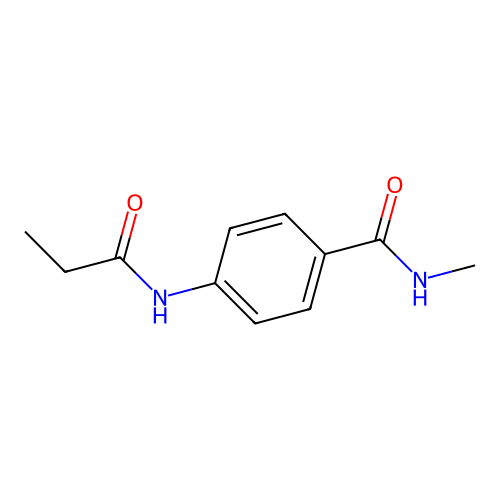 N-methyl-4-(propanoylamino)benzamide structure