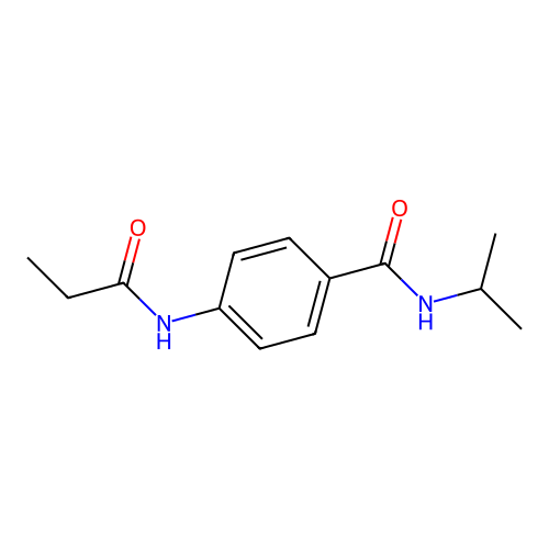 4-(propanoylamino)-N-propan-2-ylbenzamide structure