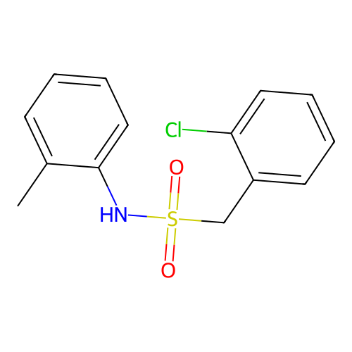 1-(2-chlorophenyl)-N-(2-methylphenyl)methanesulfonamide structure
