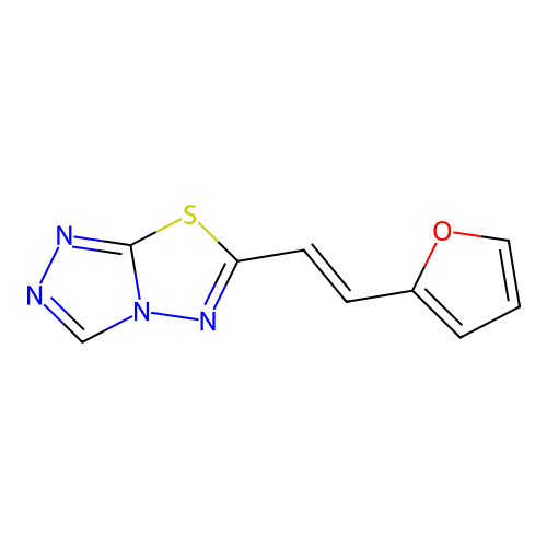 6-[2-(Furan-2-yl)ethenyl]-[1,2,4]triazolo[3,4-b][1,3,4]thiadiazole structure