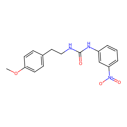 1-[2-(4-Methoxyphenyl)ethyl]-3-(3-nitrophenyl)urea structure