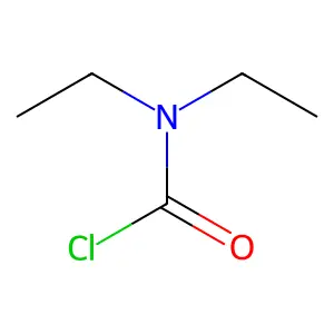 Diethylcarbamoyl chloride structure