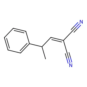 (2-苯基亚丙基)丙二腈 structure