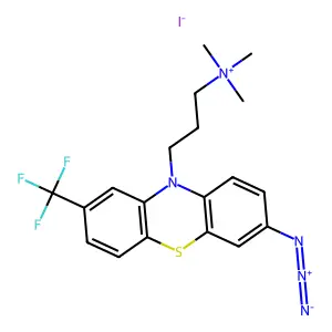 7-Azidotriflupromazine methiodide structure