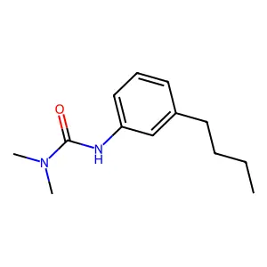 Urea, N'-(3-butylphenyl)-N,N-dimethyl- structure