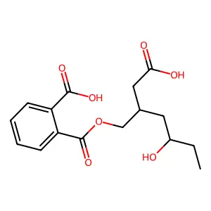 3-((2-Carboxybenzoyl)oxymethyl)-5-hydroxyheptanoic acid structure