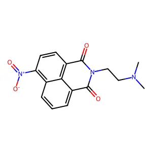 1H-Benz(de)isoquinoline-1,3(2H)-dione, 2-(2-(dimethylamino)ethyl)-6-nitro- structure