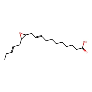 9-Undecenoic acid, 11-[3-(2-pentenyl)oxiranyl]- structure