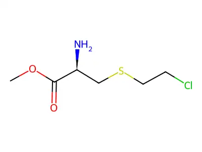 S-(2-Chloroethyl)-L-cysteine, methyl ester structure