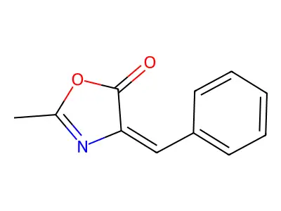 4-benzylidene-2-methyl-4H-oxazol-5-one structure