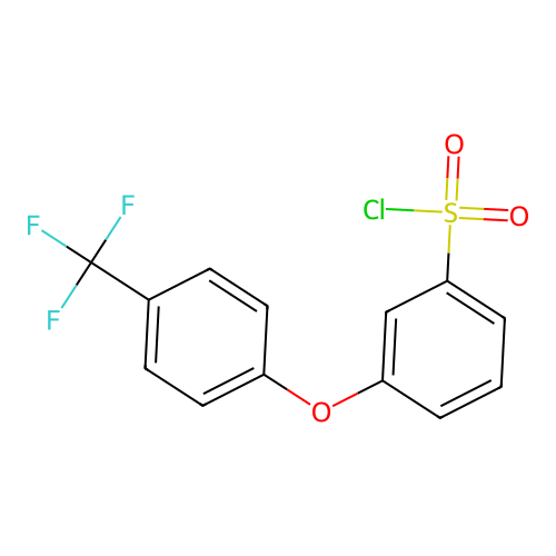 {3-[4-(Trifluoromethyl)phenoxy]phenyl}sulfonyl chloride structure