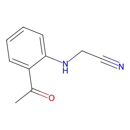 Acetonitrile, (o-acetylanilino)- structure