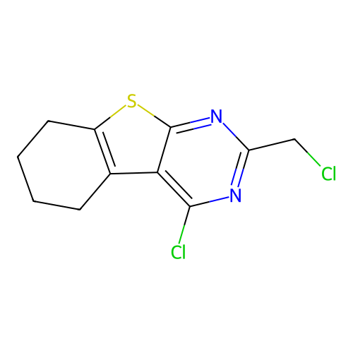4-Chloro-2-(chloromethyl)-5,6,7,8-tetrahydro[1]benzothieno[2,3-d]pyrimidine structure