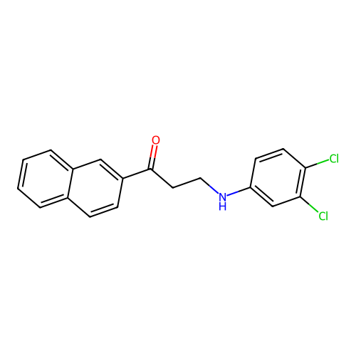 3-(3,4-Dichloroanilino)-1-(2-naphthyl)-1-propanone structure