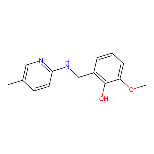 2-Methoxy-6-{[(5-methyl-2-pyridinyl)amino]methyl}benzenol structure