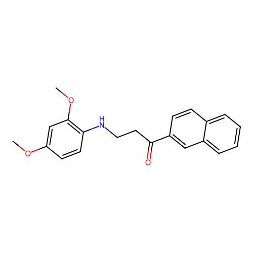 3-(2,4-Dimethoxyanilino)-1-(2-naphthyl)-1-propanone structure