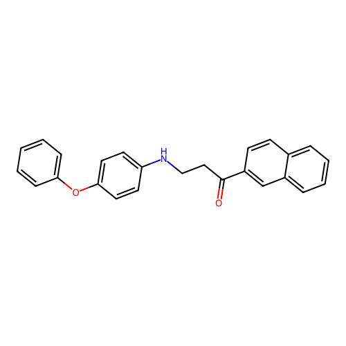 1-(2-Naphthyl)-3-(4-phenoxyanilino)-1-propanone structure