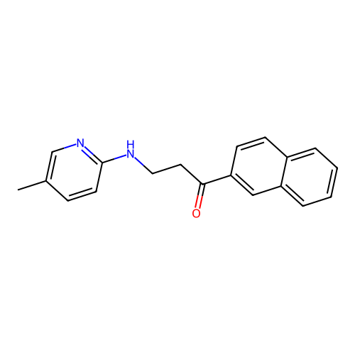 3-[(5-Methyl-2-pyridinyl)amino]-1-(2-naphthyl)-1-propanone structure