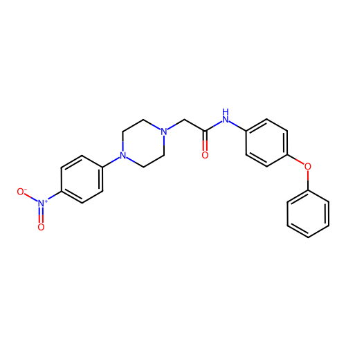 2-[4-(4-nitrophenyl)piperazin-1-yl]-N-(4-phenoxyphenyl)acetamide structure