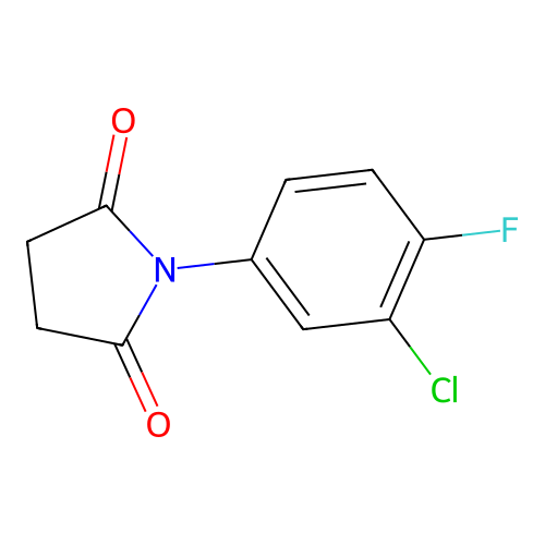 1-(3-Chloro-4-fluorophenyl)pyrrolidine-2,5-dione structure