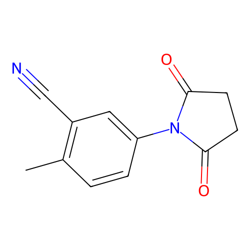 5-(2,5-Dioxopyrrolidin-1-yl)-2-methylbenzonitrile structure
