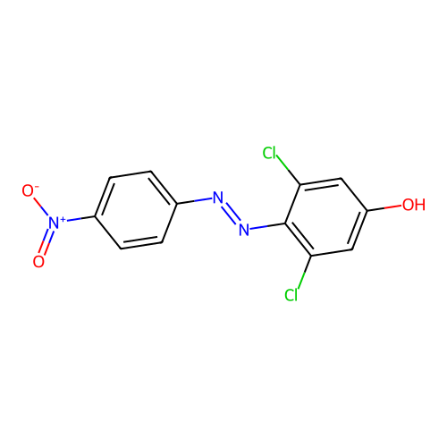 Phenol, 3,5-dichloro-4-[(4-nitrophenyl)azo]- structure