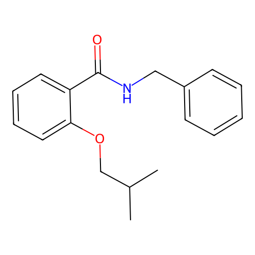 N-benzyl-2-isobutoxybenzamide structure