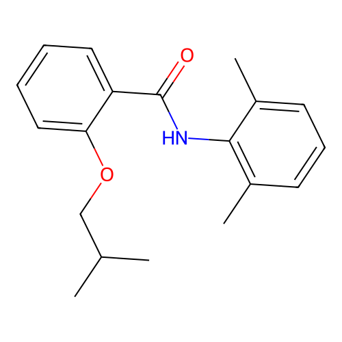 N-(2,6-dimethylphenyl)-2-isobutoxybenzamide structure