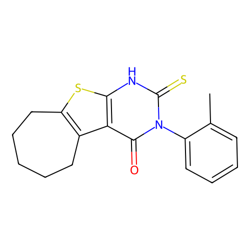 4-(2-Methylphenyl)-5-sulfanyl-8-thia-4,6-diazatricyclo[7.5.0.0,2,7]tetradeca-1(9),2(7),5-trien-3-one structure