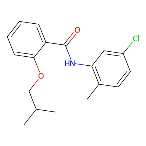 N-(5-chloro-2-methylphenyl)-2-isobutoxybenzamide structure